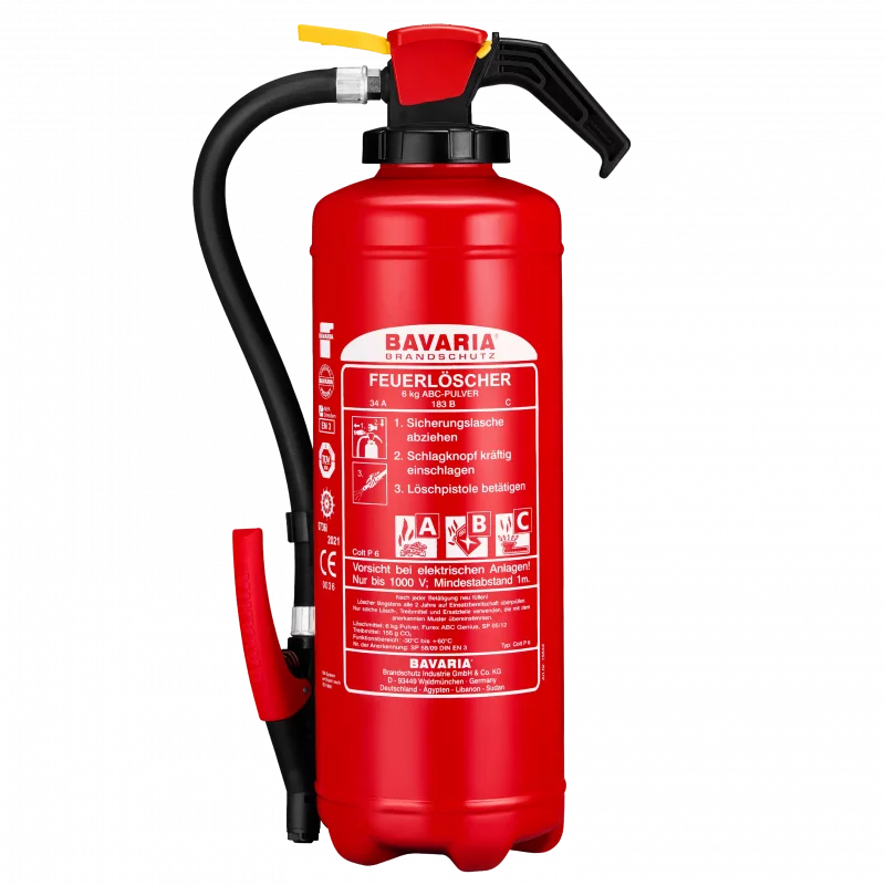 Feuerlöscher 6 KG ABC Pulver